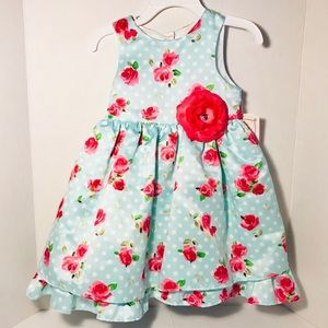 Marmellata Light Blue Dress Girl Size 2T